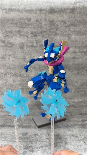 ⛩️VAIO⛩️ | LEGO MOC on Instagram: "レゴゲッコウガと遊ぼう！ Let's play with Lego Greninja!! #ポケモン #pokemon"