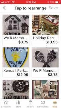 How To Re-Organize Your Etsy Shop Using The “Sell On Etsy” App