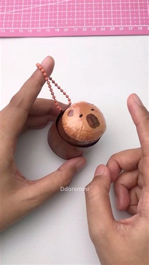 DIY Capybara Fidget Toy | Fidget Clicker Chain #capybara #diy #papercraft #squishy #fidget