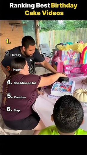 Ranking Best Birthday Cake Videos #ranking​ #birthdaycake​ #shorts​ #funny​
