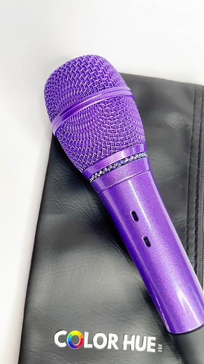 Custom Glittery Purple Audio Technica ATM710 Microphone Design | JB Music PH
