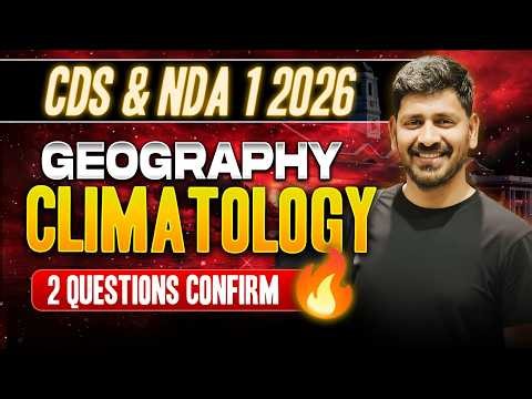 CDS & NDA 1 2026 | COMPLETE CLIMATOLOGY REVISION ONE SHOT | All Imp Concepts by Vishal Sir