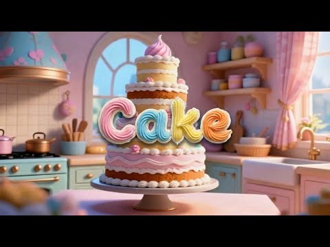 The Baking Cake Song 🎂 Yummy Cooking Fun for Kids | 3D Nursery Rhymes