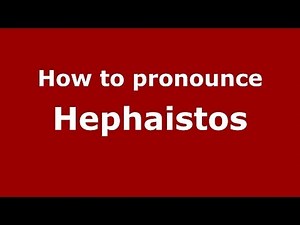 How to pronounce Hephaistos (Greek/Greece) - PronounceNames.com