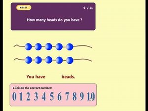 Preschool Math Game for kids - Count the Beads (PK-12)