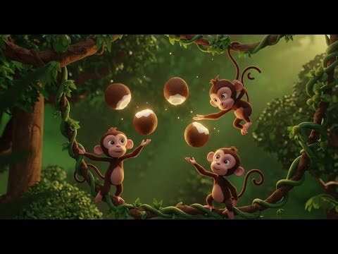 Monkey Moo and the Coconut Conga 🎶 | Animated Rhymes & Kids Songs Fun