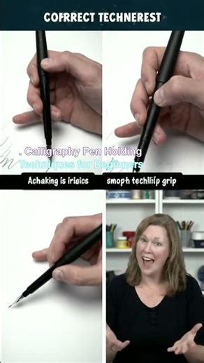 . Calligraphy Pen Holding Techniques for Beginners