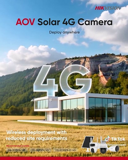 Experience Unmatched Flexibility with Hikvision's AOV Solar 4G Cameras
