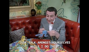 Take out some paper, yarn, a couple of coat hangers, a pair of scissors, and turn on Pee-wee's Playhouse, 'cause it's #MobileMonday! https://www.netflix.com/title/80023876 | Pee-wee Herman