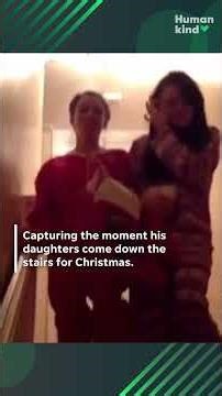 Dad films his daughters coming down the stairs every Christmas morning for 30 years