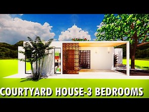 Modern Courtyard House Design | 3 Bedrooms