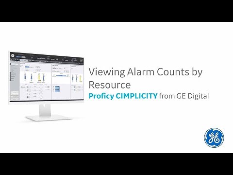GE Digital CIMPLICITY 2022 HMI/SCADA: Viewing Alarm Counts