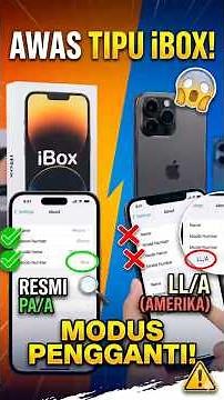 AWAS! Modus iPhone iBox Palsu: Model PA/A Ternyata LL/A! #iphone #ibox
