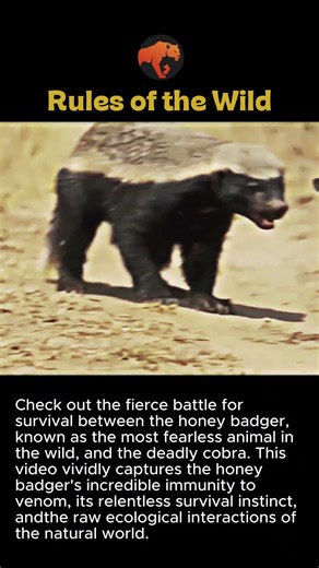 Honey Badger vs. Cobra: Battle for Survival #worker #process #wildlife #nature #animal