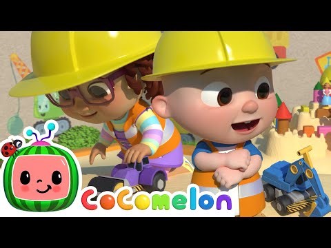 Construction Vehicles Song KARAOKE! | COCOMELON! | Sing Along With Me! | Moonbug Kids Songs
