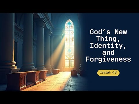 God’s New Thing, Identity, and Forgiveness: Isaiah 43 Explained