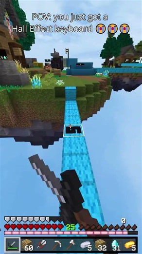 POV: You just got a Hall Effect keyboard... #minecraft #bedwars #funny