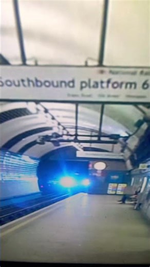 Victoria Line 2009 Stock arriving Highbury & Islington with spooky sound