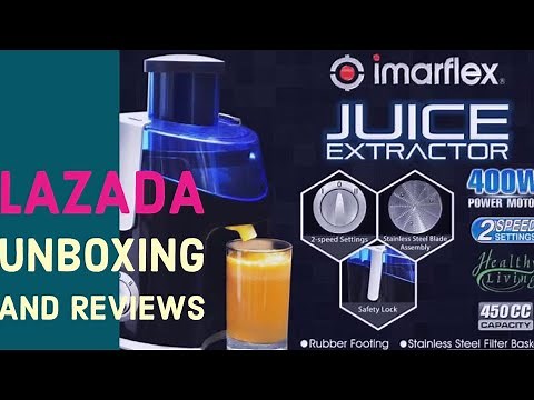 LAZADA IMARFLEX ELECTRIC JUICER UNBOXING AND REVIEWS | Imarflex juicer | CHING Family Vlogs