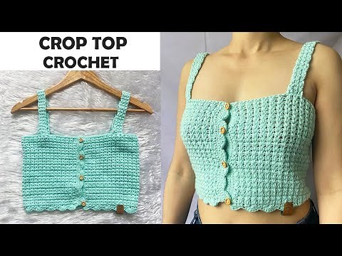 🌈Crop Top Tejido a Crochet | Cropped top with crochet straps PASO A PASO | Verano
