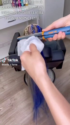 Cómo planchar extensiones de kanekalon fácilmente