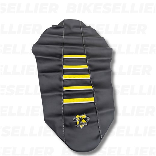 Housse De Selle BKS -DT/DTR/DTX/MBK X-LIMIT (2003-2011) - Evo Black v2 jaune- Noir/jaune