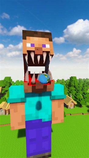 Small To Big Earths vs HORROR STEVE #minecraft #teardown