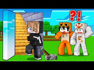 MY FRIEND DIDN'T REALIZE!! I MADE AN INVISIBLE SECRET ROOM IN MINECRAFT!!