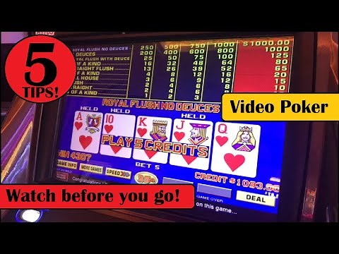 Video Poker: 5 Quick Tips For Your Next Casino Visit