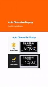 AINFTIME DST Digital Clock with Date and Day of Week for Elderly-12 Alarms Medication Reminder Dementia Alzheimers Clock Calendar with Extra Large Display (10.1 inch White)