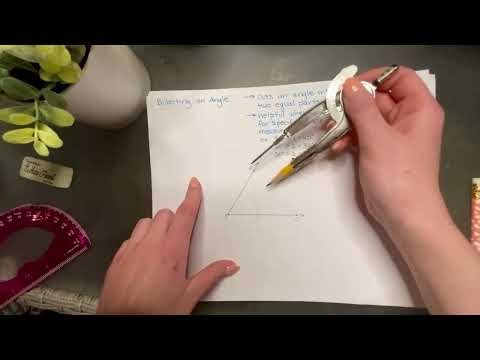Geometry Constructions: How to Bisect an Angle