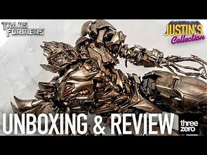 Megatron Transformers Revenge of the Fallen Threezero DLX Diecast Unboxing & Review