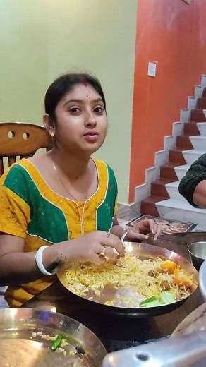 2.8M views · 23K reactions | বৌদি বানালো Veg Biryani কার্তিক পূজো উপলক্ষে 殺 #Food #foodvlog #vlog #family #familyvlog | Sagar Dauri | Facebook
