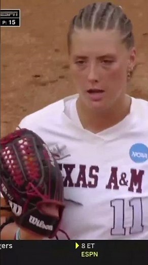 INSANE deflection catch in softball super regionals 😳 #shorts