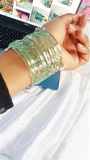 DIY Kashmiri Bangles 😍 | Viral Handmade Bangles Craft #Easy Jewelry Making at Home #trendingshorts