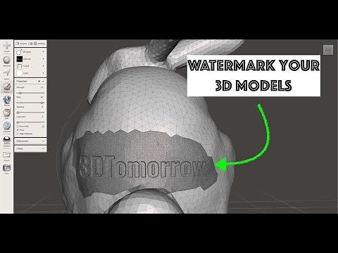 Add a Watermark / Text to your 3D Model ready for 3D printing #MeshMixer #Printing #Tutorial