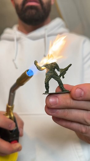 29K views · 101 reactions | Melted Army Men Create Something Beautiful!  | Blake K | Facebook