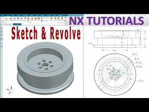 Siemens NX Modeling tutorials #10 | NX Sketching and Revolve command
