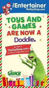 6.8K views · 497 reactions | To make Christmas a Doddle this year you can now order online at TheToyShop.com and collect from your local Doddle collection point!  To celebrate our new partnership we're giving away a bundle of The Grinch toys, exclusive to The Entertainer!! Want to win?  Tell us what your little hacks are in the lead up to Christmas! We'll pick a winner at random. Competition closes Wednesday 7th November at 12pm.  | The Entertainer | Facebook
