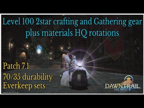 Everseeker crafting and Gathering gear HQ rotation