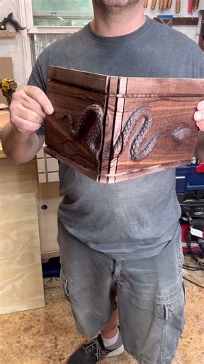 3D snake tambour door prototype cut on Onefinity CNC #woodworking #furnituredesign #diy