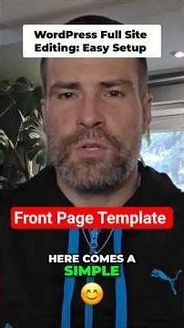 WordPress Front Page Template Set Up! Simple Tutorial! #wordpress