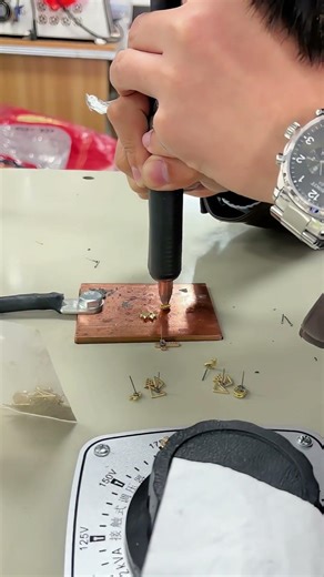 Ear pin welding machine🏭👷💍 #machine #jewelry #factory #gold #silver