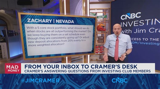Jim Cramer answers questions from Investing Club members