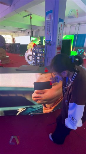 The technician is repairing his eyes.#ledscreen #ledwall #leddisplay | led display screen