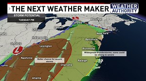 WEATHER ALERT FOR MARYLAND | Back-To-Back Potential Severe Weather Days Tuesday/Wednesday