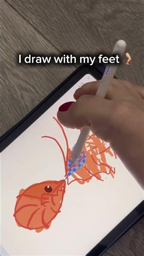 I draw with my feet 🦶 app artworkout