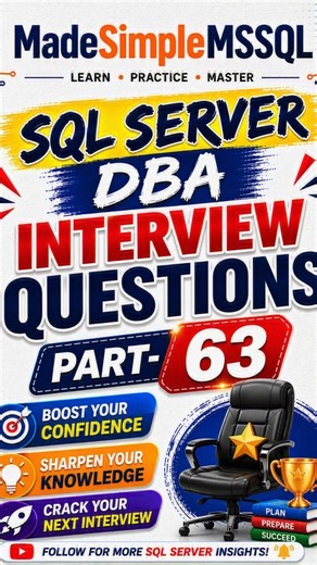 SQL Server Interview Questions | #learnsql #databaseconcepts #sql #coding | @MadeSimpleMSSQL