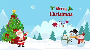 Download Cartoon Christmas Background Loop HA006 A for free