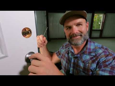 How to install a keypad door lock/knob or dead bolt